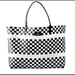 Kate Spade Black & White Tote Beach Bag